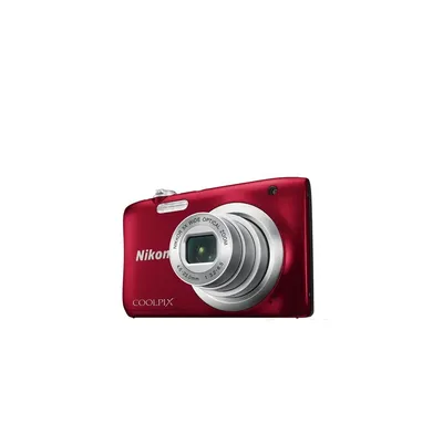 Nikon Coolpix A100 Vörös digitális fényképezőgép : VNA972E1 fotó