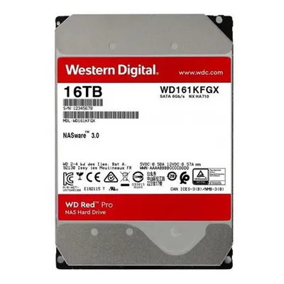 16TB 3,5" HDD SATA3 7200rpm 512MB WD Red Pro : WD161KFGX fotó