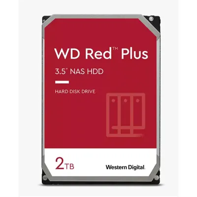 2TB 3,5" HDD SATA3 Western Digital Red Plus (CMR) 5400rpm 128MB : WD20EFZX fotó