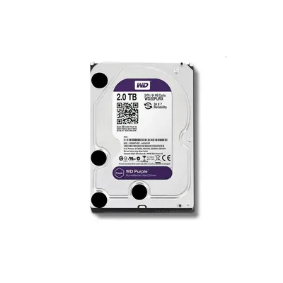 2TB 3,5" HDD SATA3 Western Digital Purple HDD 64MB 5400RPM : WD20PURZ fotó