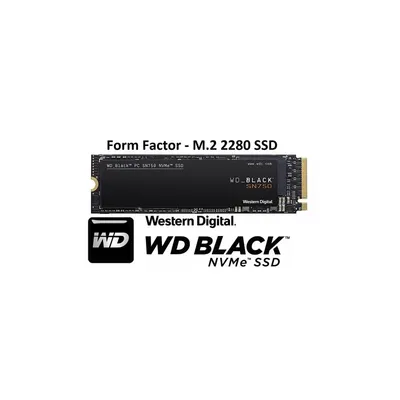 500GB SSD M.2 2280 SN750 NVMe Western Digital Black : WDS500G3X0C fotó