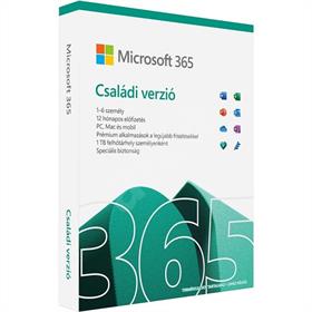 Microsoft Office Office 365 Family 32/64bit magyar 1-6 felhasználó 1év : 6GQ-01585