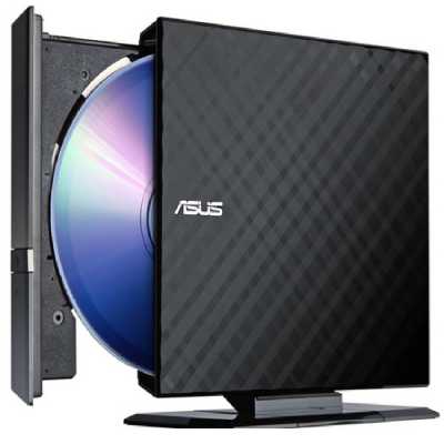DVD író USB ASUS SDRW-08D2S-U LITE/BLK/G/AS fekete : 90-DQ0435-UA221KZ