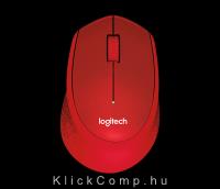 Vezetéknélküli rádiós egér Logitech M330 Silent piros Wireless mouse : 910-004911