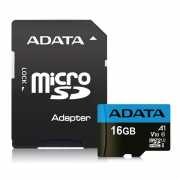 ADATA 16GB SD micro Premier (SDHC Class 10 UHS-I) memóriakárty+adapt : AUSDH16GUICL10A1-RA1