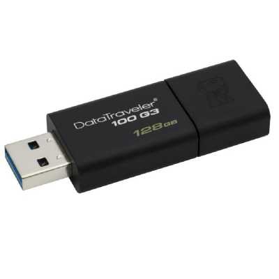 128GB Pendrive USB3.0 fekete Kingston DT100G3 : DT100G3_128GB