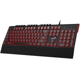 Genius Slimstar 280 Keyboard Black Red HU : Genius-31310012414