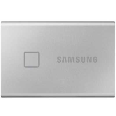1TB külső SSD USB3.2 ezüst ujjlenyomatolvasós Samsung T7 Touch : MU-PC1T0S_WW