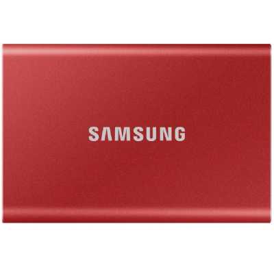500GB külső SSD USB 3.2 Samsung MU-PC500R/WW piros T7 : MU-PC500R_WW