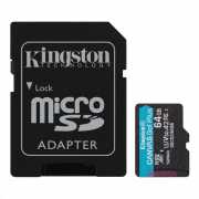 Memória-kártya 64GB SD micro adapterrel (SDXC Class 10  UHS-I U3) King : SDCG3_64GB