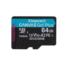 Memória-kártya 64GB SD micro (SDXC Class 10  UHS-I U3) Kingston Canvas : SDCG3_64GBSP