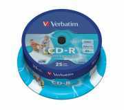 CD-R lemez, nyomtatható, matt, ID, AZO, 700MB, 52x, hengeren, VERBATIM : VERBATIM-43439