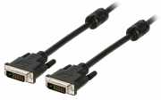 DVI kábel: DVI-D 24+1 tűs apa – DVI-D 24+1 tűs apa 3m fekete : VLCP32000B30