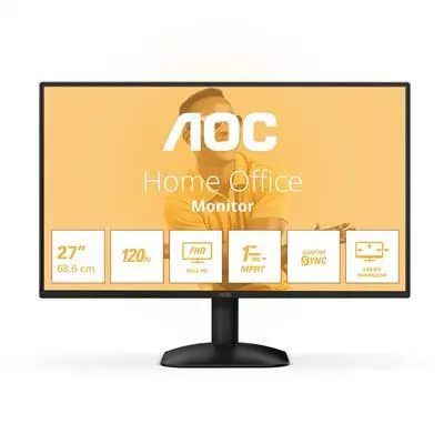 AOC monitor 27" 1920x1080 300 cd/m2 1ms  IPS  VGA HDMI : 27B31H fotó