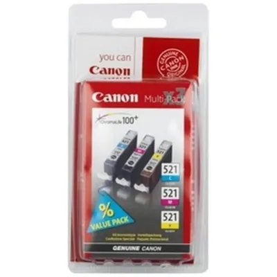 Canon CLI-521CMY multipack tintapatron : 2934B007 fotó