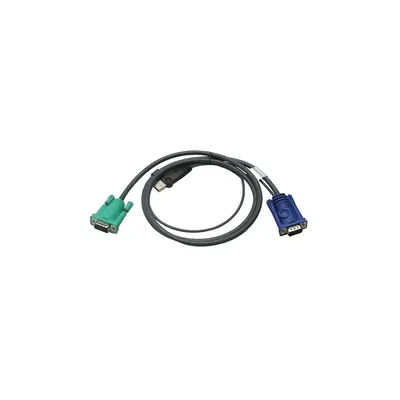 KVM switch Kábel USB VGA 1.2m : 2L-5201U fotó