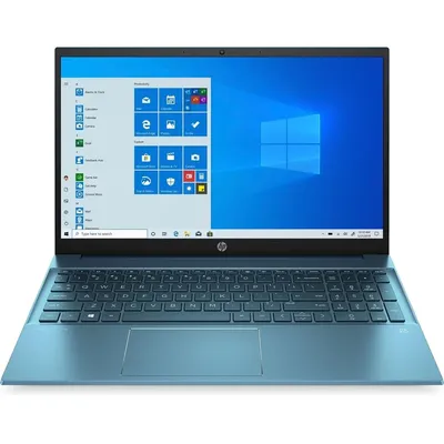 HP Pavilion laptop 15,6" FHD i5-1135G7 8GB 256GB IrisXe W10 zöldeskék HP Pavilion 15-eg0012nh : 302V2EA fotó