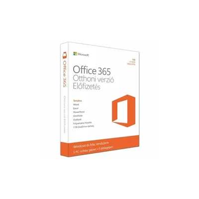 Microsoft Office 365 Otthoni verzió P4 HUN 6 Felhasználó 1 év dobozos irodai programcsomag szoftver : 6GQ-00912 fotó