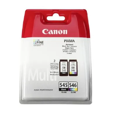 Tintapatron Canon PG-545Bk Black/Fekete + CL-546 színes multipack tintapatron : 8287B005 fotó