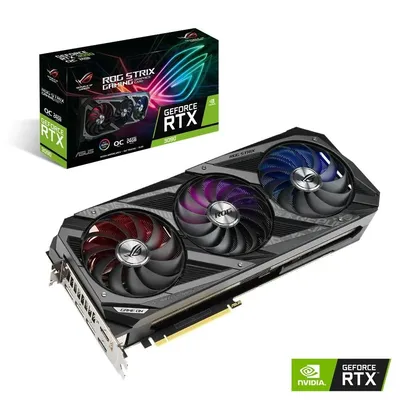 VGA RTX3090 24GB GDDR6X 384bit PCIe ASUS ROG-STRIX-RTX-3090-O24G-GAMING nVidia videokártya : 90YV0F93-M0NM00 fotó