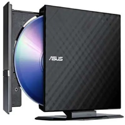 DVD író USB ASUS SDRW-08D2S-U LITE/BLK/G/AS fekete : 90-DQ0435-UA221KZ fotó