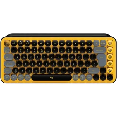 Vezetéknélküli billentyűzet Logitech POP Keys sárga US : 920-010735 fotó