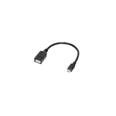 LogiLink AA0035 USB micro OTG kábel - 0,2m : AA0035 fotó