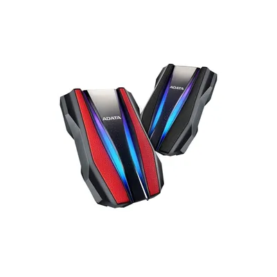 2TB külső HDD 2,5" USB3.2 RGB ütés és vízálló piros külső winchester ADATA AHD770G : AHD770G-2TU32G1-CRD fotó