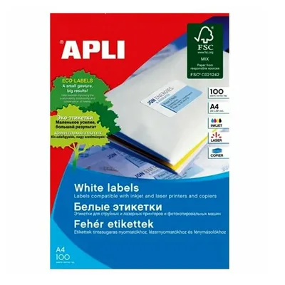 Etikett, 10 mm kör, kézzel írható, APLI, 1260 etikett/csomag : APLI-1625 fotó