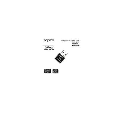 WiFi USB Adapter nano 300 Mbps Wireless N : APPUSB300NAV2 fotó