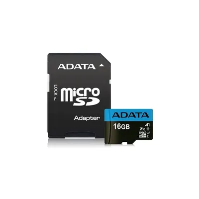 16GB SD micro Premier (SDHC Class 10 UHS-I) memóriakárty+adapt - Már nem forgalmazott termék : AUSDH16GUICL10A1-RA1 fotó