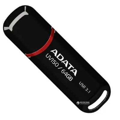 64GB Pendrive USB3.0 fekete Adata UV150 : AUV150-64G-RBK fotó