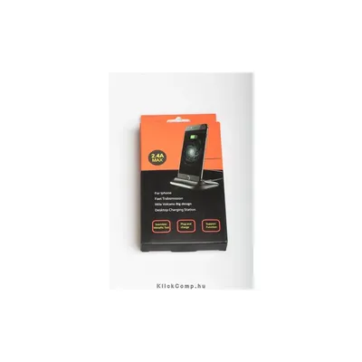 Telefon dokkoló Lightning Alumínium (fekete; USB kábel, lightning dokk : BH99B fotó