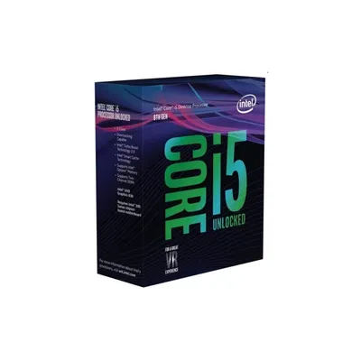 Intel processzor Core i5 3,60GHz LGA1151 9MB (i5-8600K) box : BX80684I58600K fotó