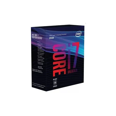Intel processzor Core i7 3,70GHz LGA1151 12MB (i7-8700K) box : BX80684I78700K fotó