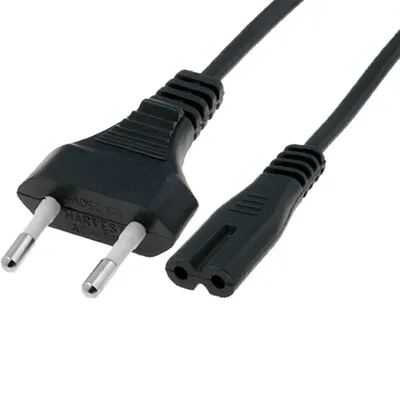 Euro kábel fekete CEE 7/16 (C) dugó,IEC C7 anya; 1,5m - Már nem forgalmazott termék : CABLE-704 fotó