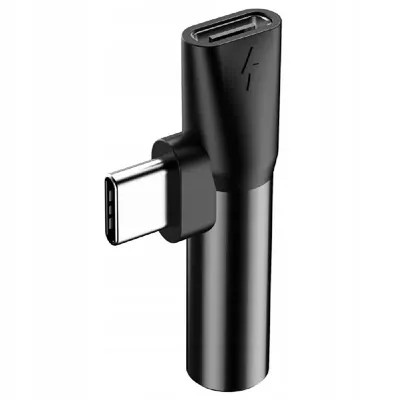 Elosztó Baseus L41 USB Type-C - Type-C + 3.5mm fekete : CATL41-01 fotó
