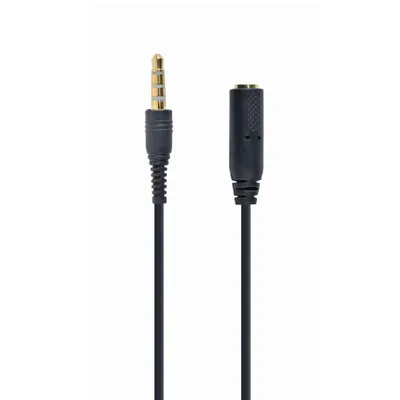 kábel Jack Hosszabbító Fekete 18cm CCA-419 - Már nem forgalmazott termék : CCA-419 fotó