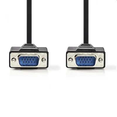 VGA Kábel Nedis 2.0 m fekete - Már nem forgalmazott termék : CCGP59000BK20 fotó