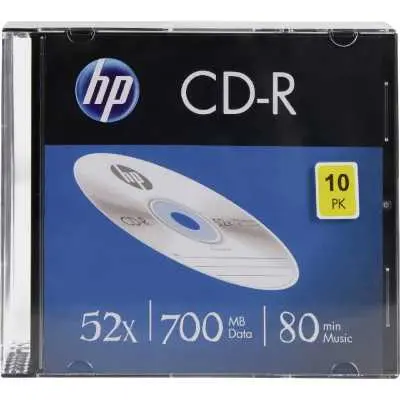 CD DISK HP CD-R, 700MB, 52x, vékony tok,1db - Már nem forgalmazott termék : CDH7052V10 fotó