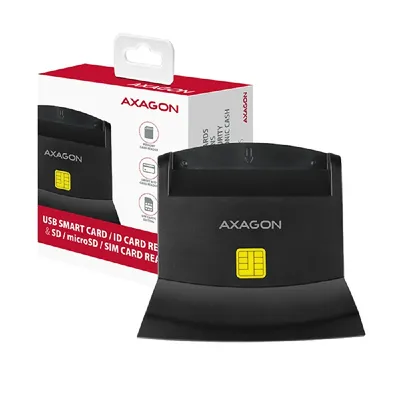 Kártyaolvasó AXAGON CRE-SM2 Smart Card+ID Card Reader+SD/microSD/SIM - Már nem forgalmazott termék : CRE-SM2 fotó