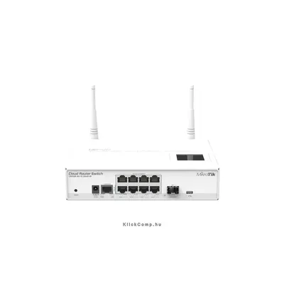 8 port Switch GbE Cloud Router Switch LAN SFP uplink 802.11b/g/n MikroTik CRS109-8G-1S-2HnD-IN : CRS109-8G-1S-2HND-IN fotó