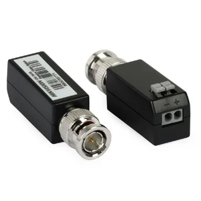 BNC-UTP (sorkapocs) átalakító/balun, 2db/cs HD-TVI kamerához Hikvision - Már nem forgalmazott termék : DS-1H18 fotó