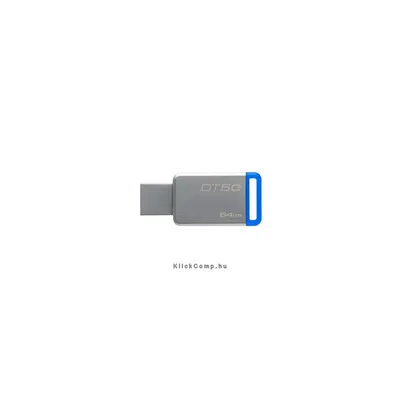 64GB PenDrive USB3.0 Ezüst-Kék Kingston DT50/64GB Flash Drive : DT50_64GB fotó