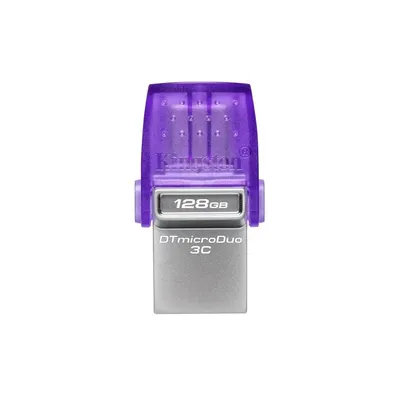 128GB Pendrive USB3.2 lila Kingston DataTraveler Duo 3CG3 : DTDUO3CG3_128GB fotó