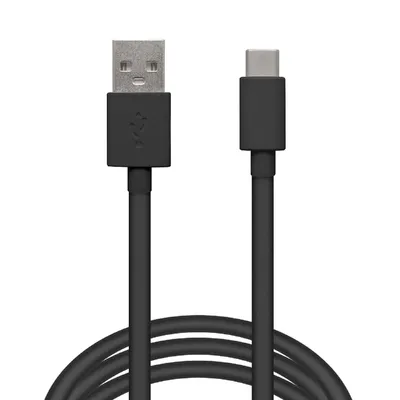 Kábel USB-C 2.0 to USB-A, apa/apa, 2m fekete Delight : Delight-55550BK-2 fotó
