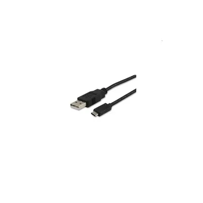 Kábel USB-C 2.0 to USB-A, apa/apa, 1m fekete Equip : EQUIP-12888107 fotó