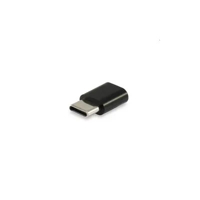 Átalakító USB Type-C -ről MicroUSB -re apa/anya fekete : EQUIP-133472 fotó