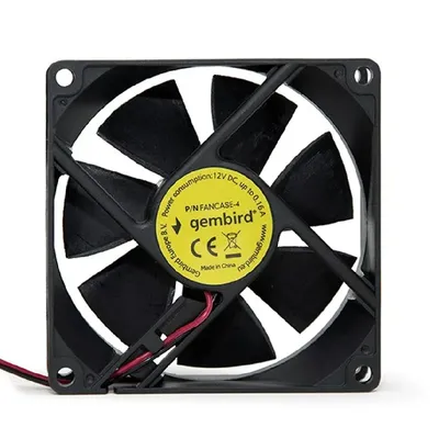 Cooler 8cm 80x80x25mm ventillátor Gembird FANCASE-4 - Már nem forgalmazott termék : FANCASE-4 fotó