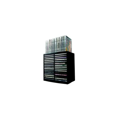 CD-tároló, automata kiemelőrendszerű, 30+18 db-os, FELLOWES "Spring", fekete : FELLOWES-9823102 fotó